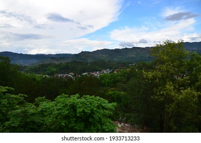 Dien Bien Phu City View From D1 Hill. A Famous Historic Site Of The Battle Of Dien Bien Phu.