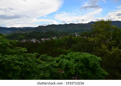 Dien Bien Phu City View From D1 Hill. A Famous Historic Site Of The Battle Of Dien Bien Phu.