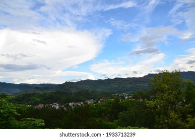 Dien Bien Phu City View From D1 Hill. A Famous Historic Site Of The Battle Of Dien Bien Phu.