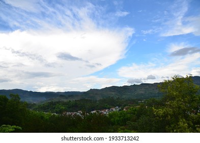 Dien Bien Phu City View From D1 Hill. A Famous Historic Site Of The Battle Of Dien Bien Phu.