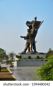 Dien Bien Phu, Vietnam - April 25 2019 : The Battle Of Dien Bien Phu Victory Statue At D1 Hill Vietnam.