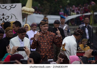 Dieng, Indonesia - August 7, 2016: Governor Of Central Java, Ganjar Pranowo At Dieng Culture Festival