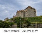 Dieppe Castle (Chateau de Dieppe). King Henry II of England in 1188 founded the Chateau de Dieppe. Dieppe, Normandy, France.