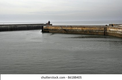 Dieppe Harbour Sea Wall, France