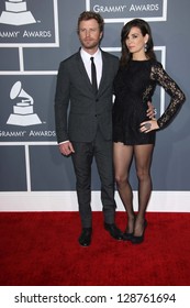 Dierks Bentley, Cassidy Black At The 55th Annual GRAMMY Awards, Staples Center, Los Angeles, CA 02-10-13