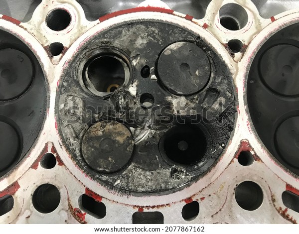 Diesel Cylinder Head Valve\
Damage