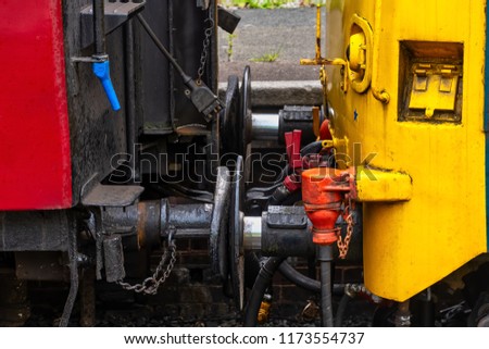 Diesel engine coupled up to old style carrages