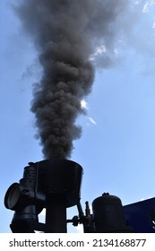 Diesel Engine, Exhaust, Chimney, Lots Of Smoke.