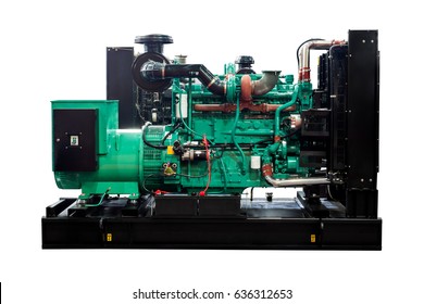 diesel generator isolated on white background