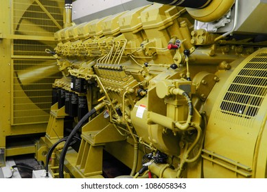 Diesel generator yellow