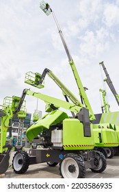 Diesel Telescopic Boom Lift On Exhibition