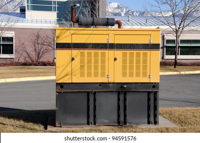 Diesel-Powered Backup Generator at Business Offices