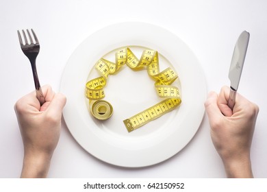 Diet Concept, Measuring Tape, Lose Weight