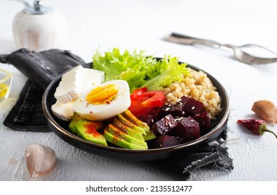 Diet Food On Plate, Helthy Breakfast