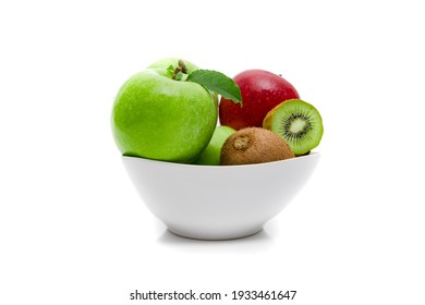 Diet, Healthy Fruit  In The White Bowl - Healthy Breakfast. Stil