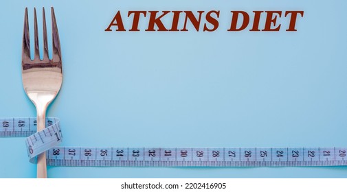 Diet Text On Flat Lay Background Atkins Diet