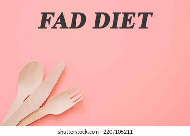 Diet Text On Flat Lay Background Fad diet