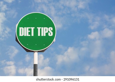 Diet Tips Sign 