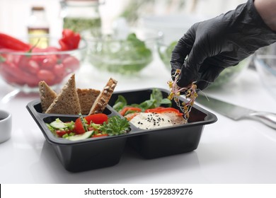 Dietary Catering, Preparing A Balanced Meal For Lunch Box.