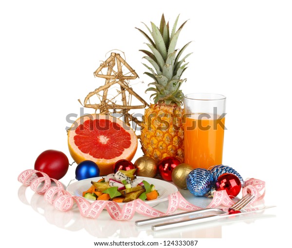 Dietary Food During New Year Holidays Stock Photo (Edit Now) 124333087