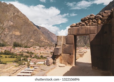 Diez Hornacinas, ,Polygonal masonry at Ollantaytambo archaeological site at Cuzco province, Peru