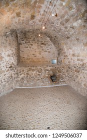 Château d'If prison cell, Marseille, France. The Château d'If is a fortress famous for being one of the settings of Alexandre Dumas' adventure novel The Count of Monte Cristo.