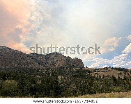 Difference in the Clear and Smokey Side of Green Creek from the Fishhawk Fire
