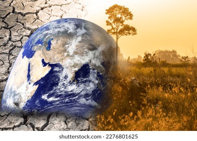 difference in climate change Comparison between heat and drought Heat wreaks havoc on the planet. Earth image from NASA