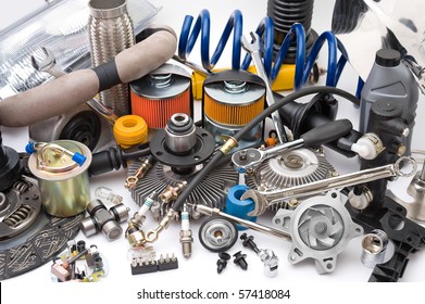 A Lot Of Different Auto Spare Parts