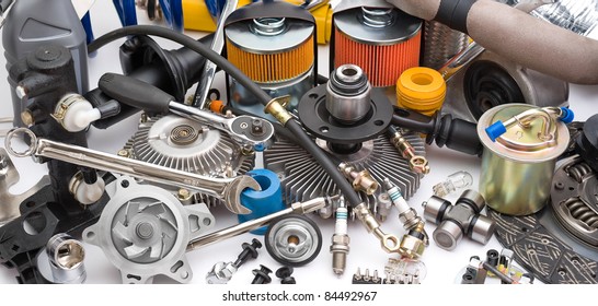 A Lot Of Different Auto Spare Parts