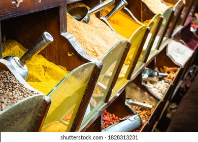 Different Bulk Spices In Tender