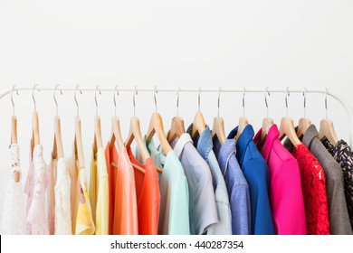 Different Clothes On The Rack