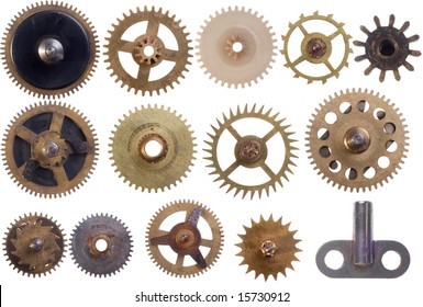 the different  cogwheels set isolation