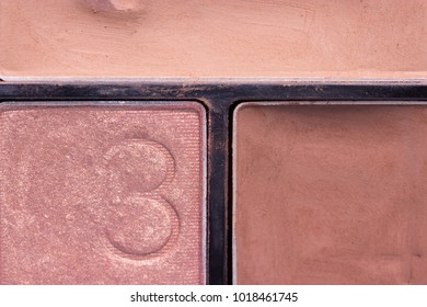 different color Eye shadow texture close up