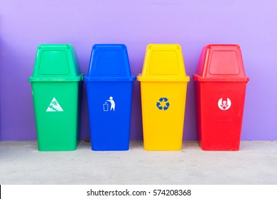 trash bin color