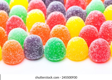Different Colored Gum Drops.