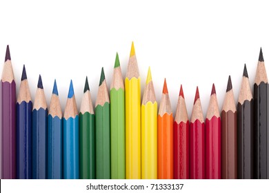 Different Colored Pencils Formation Stock Photo (edit Now) 71333137