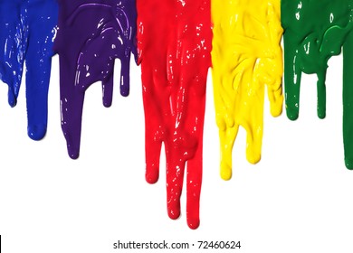 Different Colors Paint Dripping Stock Photo 72460624 | Shutterstock