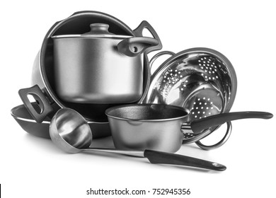 Different cooking utensils on white background - Shutterstock ID 752945356