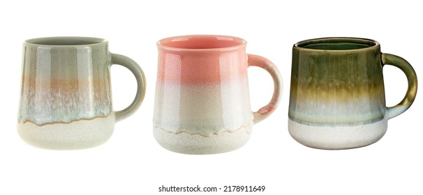 Different cups. Tea cup, kitchen coffee mug. Morning english crockery, beauty accessories for home breakfast exact mug set - Shutterstock ID 2178911649