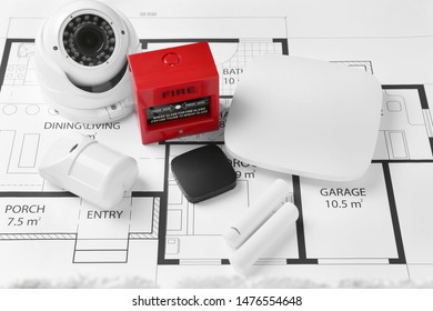 Different equipment security system home plan