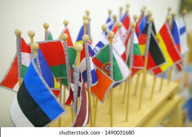 Different Flags In Montessori Classroom