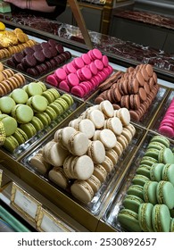 Different Flavors of Macarons in Paris France