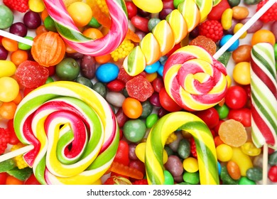 Different Fruit Candies Background Stock Photo 283965842 | Shutterstock