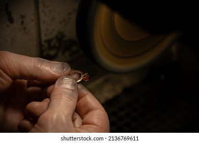 Different goldsmiths tools on the jewelry workplace. Jeweler at work in jewelry. Desktop for craft jewelry making with professional tools. Close up view of tools. - Powered by Shutterstock