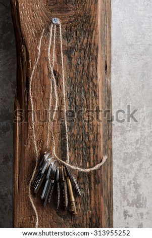 Similar – Image, Stock Photo vintage metal spoons, on wooden background