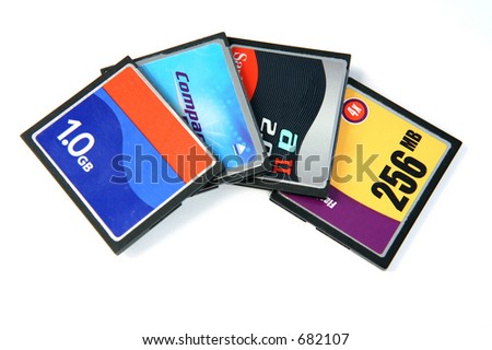 Different makes of CF1-type CompactFlash cards