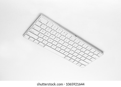 Different perspective of a new keyboard and plug hole