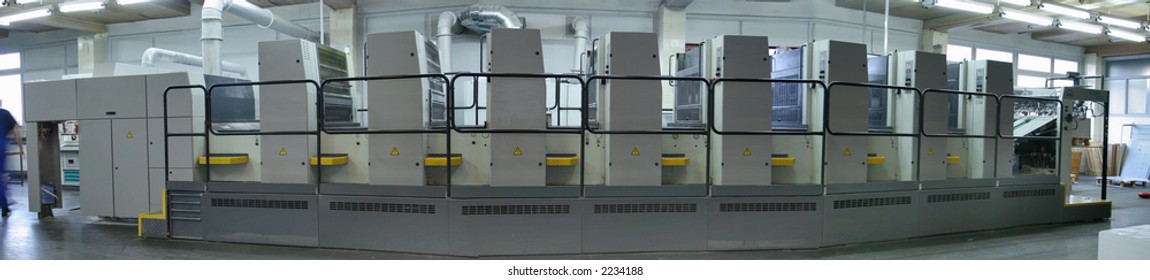 Different printing machines and polygraphing equipment