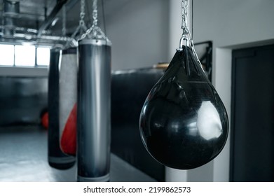 Different punching bag hanging on ceiling - Powered by Shutterstock